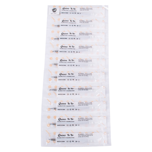 DRILLPRO-T12 79977 Σετ 10 Κεφαλών για Σταθμό Συγκόλλησης/Κολλητήρι Συμβατές με Μοντέλα HAKKO FX951 & FX952 - Μ15.5 x Π15.5 x Υ2 - Πακέτο 10 Τεμαχίων