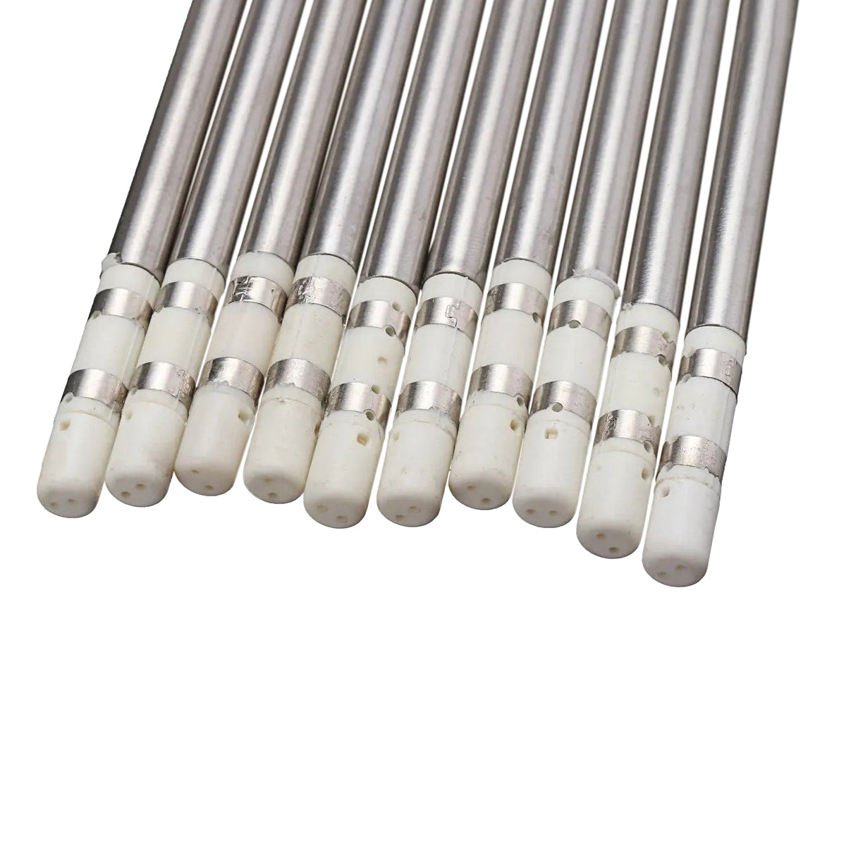 DRILLPRO-T12 79977 Σετ 10 Κεφαλών για Σταθμό Συγκόλλησης/Κολλητήρι Συμβατές με Μοντέλα HAKKO FX951 & FX952 - Μ15.5 x Π15.5 x Υ2 - Πακέτο 10 Τεμαχίων
