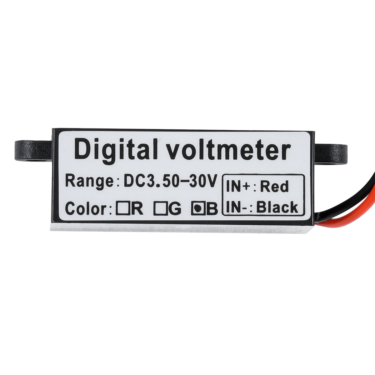 79987 Όργανο Μέτρησης Τάσης Βολτόμετρο με Οθόνη LED Display DC 3.5 έως 30V Μπλε Μ5.5 x Π1.5 x Υ2.5cm