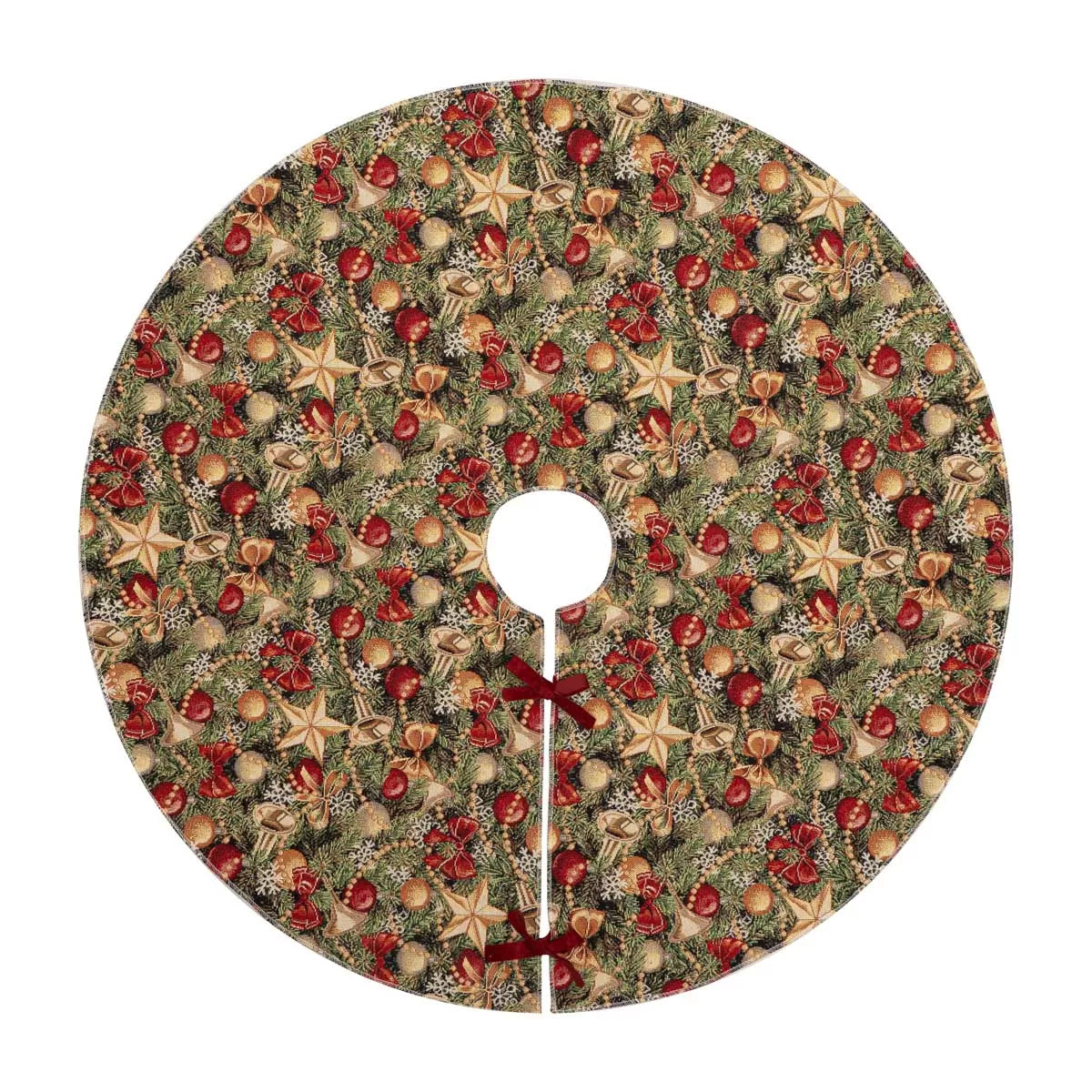 Ποδιά Δέντρου Στόφα Happy Holiday 90εκ