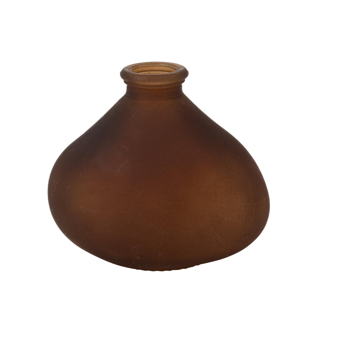 Γυάλινο Βάζο Tom Σοκολατί 11x10x7