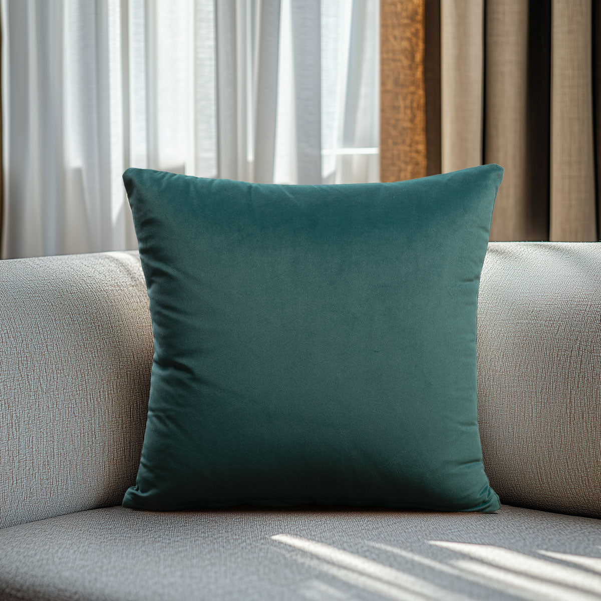 Μαξιλαροθήκη Θήκη Βελούδο Premium Πράσινο 45x45εκ