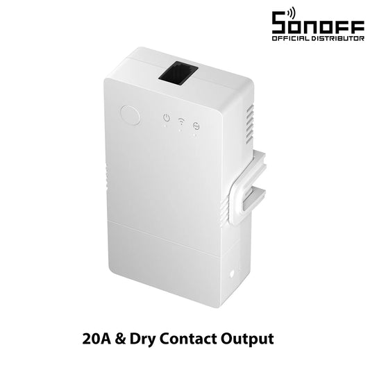 80082 SONOFF THR320 TH ORIGIN Smart LAN & WiFi 2.4GHz Temperature and Humidity Control AC 100-240V Max 20A