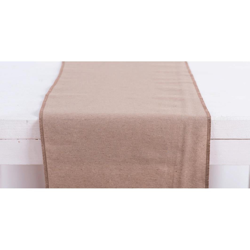 Ράννερ Βαμβακερό Μονόχρωμο Ύφασμα Ροζ 35x250εκ