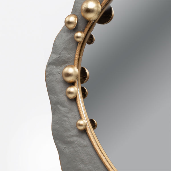 ΚΑΘΡΕΦΤΗΣ ΜΕΤΑΛΛΙΚΟΣ ΓΚΡΙ - ΧΡΥΣΟΣ 52.5x5.5x78.5