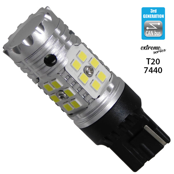 Λαμπτήρας LED Extreme Series Can-Bus 3ης Γενιάς με βάση T20 7440 15W 12v Ψυχρό Λευκό 6000K 81149