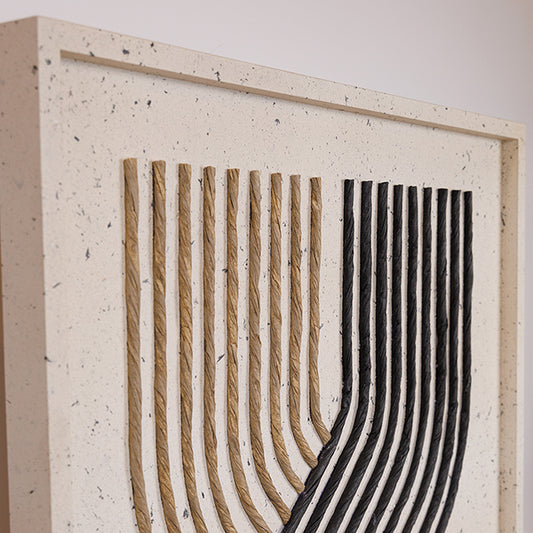 ΠΙΝΑΚΑΣ ΚΑΜΒΑΣ ΑΝΑΓΛΥΦΟΣ ΓΡΑΜΜΕΣ ΛΕΥΚΟΣ - ΜΠΕΖ - ΜΑΥΡΟΣ 60x3x80