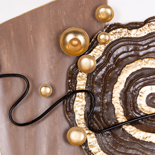 ΔΙΑΚΟΣΜΗΤΙΚΟ ΤΟΙΧΟΥ ΜΕΤΑΛΛΙΚΟ ΚΑΦΕ - ΜΠΕΖ - ΧΡΥΣΟ 111x5x55