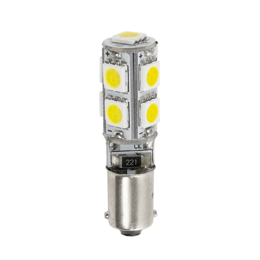 BA9S-T4W 81289 Λάμπα Ba9S T4W LED 2.66W 266lm 270° DC 12V IP20 Ψυχρό Λευκό 6000K - 9 x Epistar SMD5050 Chip - Μ1 x Π1 x Υ4
