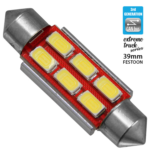 Σωληνωτός LED Extreme Truck Series Can-Bus 3ης Γενιάς 39mm 4.5w 24V Ψυχρό Λευκό 6000K 81343