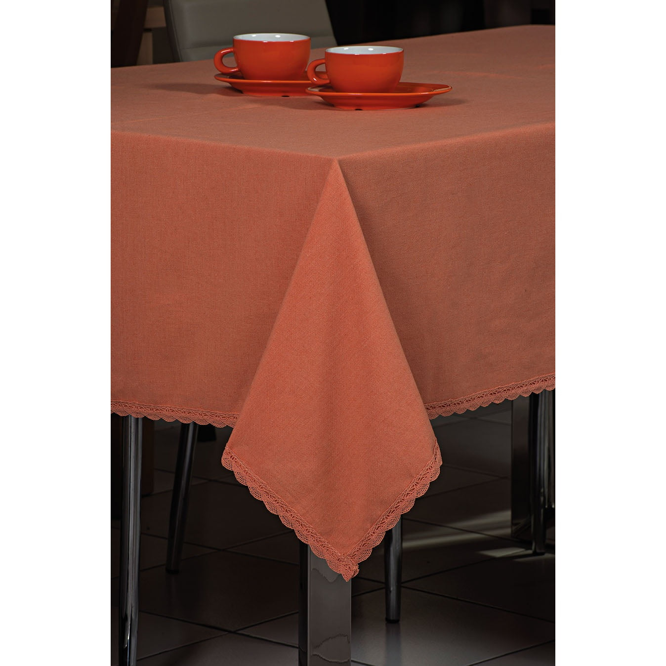 Τραπεζομάντηλο Art 8136 140x220εκ Πορτοκαλί