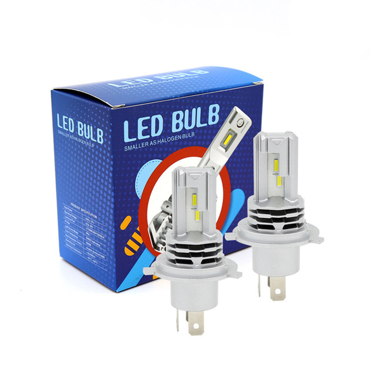 LEDKITM4 81665 Λάμπα H4 CANbus LED 20W/40W 3200lm/6400lm 360° DC 12-24V Αδιάβροχο IP65 Ψυχρό Λευκό 6000K - CREE COB Chip - Μ4.7 x Π4.7 x Υ8.2 - Πακέτο 2 Τεμαχίων