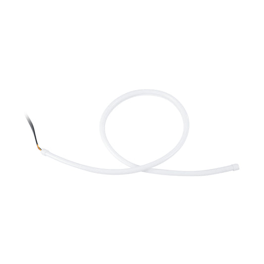 81726 Σετ 2 ΕΛΑΣΤΙΚΑ - FLEXIBLE DRL + FLASH TURN LIGHT LED CREE COB 85cm 16W 2400lm 360° DC 12V Αδιάβροχα IP65 Πορτοκαλί - Ψυχρό Λευκό 6000K