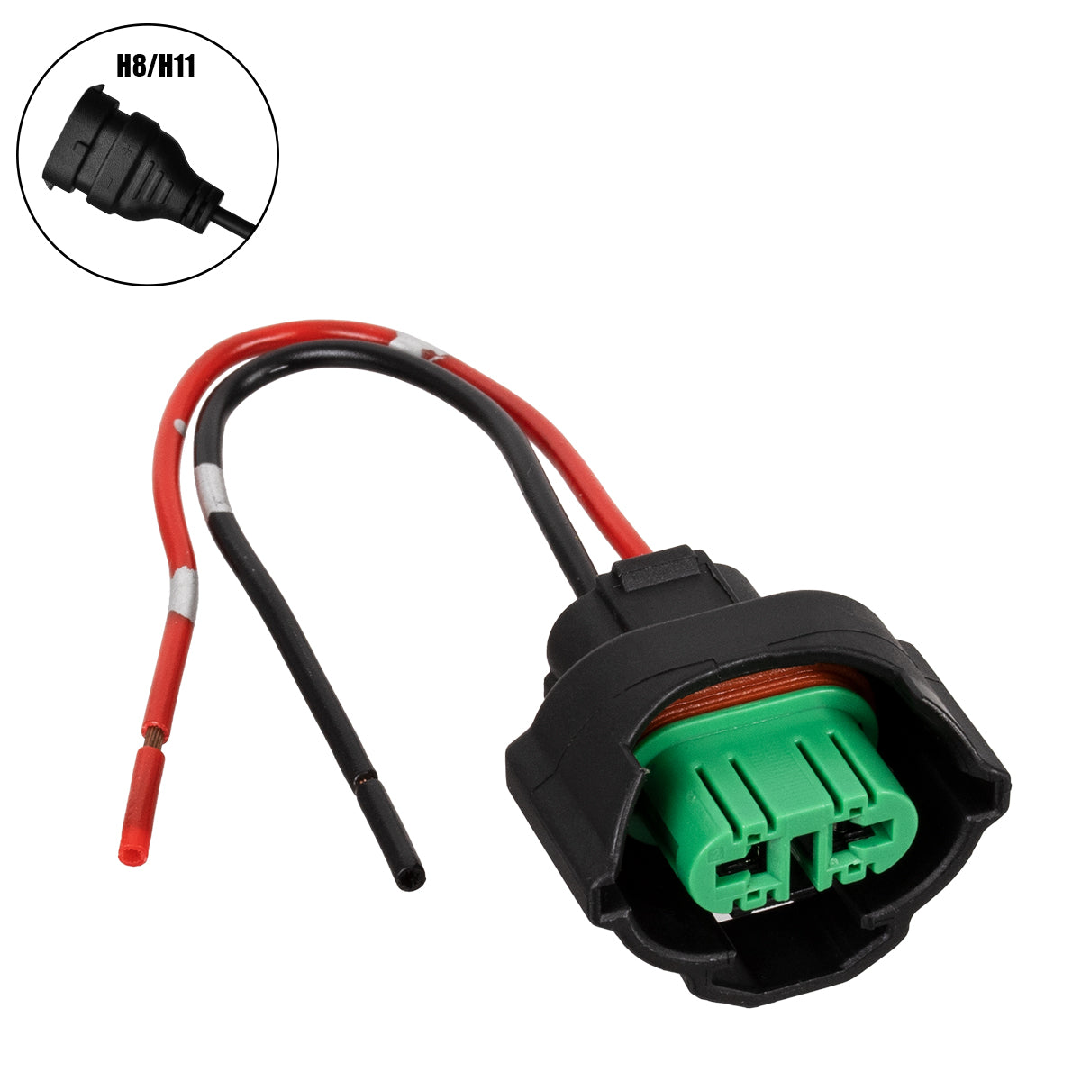 81792 Βάση - Ντουί για Λαμπτήρα Αυτοκινήτου Μοτοσυκλέτας Φορτηγού H8 - H9 - H11 - H16 με Καλώδιο Τροφοδοσίας 10cm