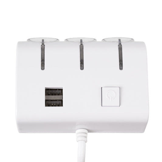 81807 Πολύπριζο - Φορτιστής Αυτοκινήτου 2 x USB 3.1A & 3 x Θύρες Αναπτήρα Αυτοκινήτου DC 12-24V Max 60W Μαύρο Λευκό