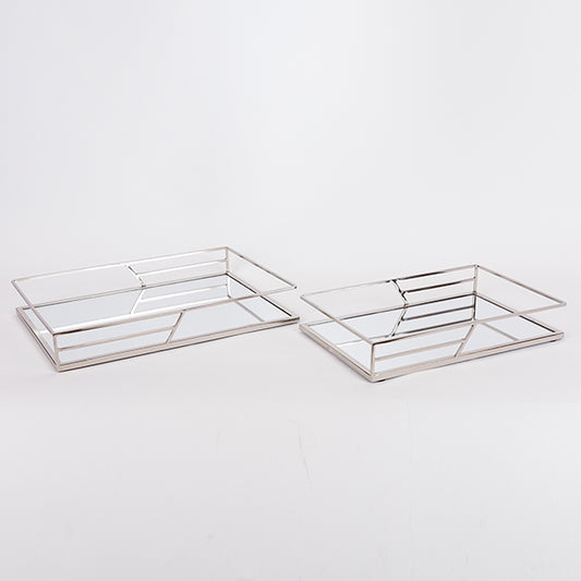 S/2 ΔΙΣΚΟΣ ΜΕΤΑΛΛΙΚΟΣ ΜΕ ΚΑΘΡΕΦΤΗ ΑΣΗΜΙ 35x25x5/31x21x5