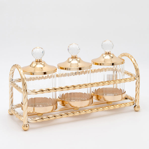 S/3 ΔΙΑΚΟΣΜΗΤΙΚΑ ΜΠΩΛ ΜΕΤΑΛΛΟ-ΓΥΑΛΙ ΧΡΥΣΟ 13x29εκ