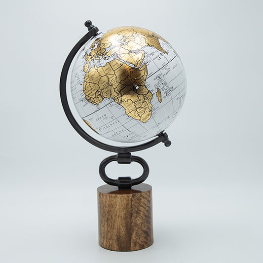 ΥΔΡΟΓΕΙΟΣ ΜΕΤΑΛΛΙΚΗ ΛΕΥΚΗ - ΧΡΥΣΗ - ΚΑΦΕ 20x41εκ