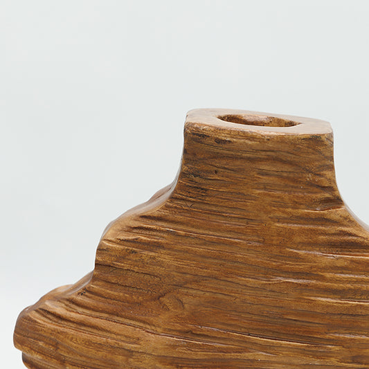 ΒΑΖΟ ΞΥΛΙΝΟ ΣΚΟΥΡΟ ΚΑΦΕ 38x9.5x26