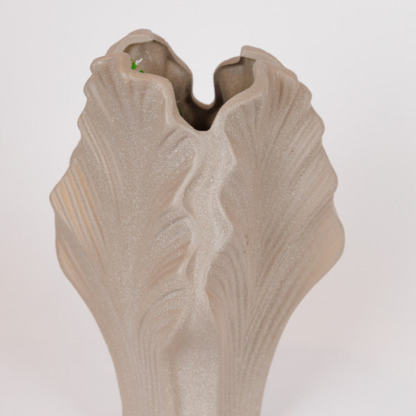 ΒΑΖΟ ΣΕ ΣΧΗΜΑ ΦΥΛΛΟΥ ΚΕΡΑΜΙΚΟ ΚΑΦΕ 17x17x33