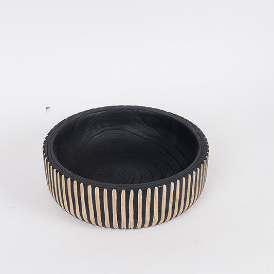 ΔΙΑΚΟΣΜΗΤΙΚΗ ΠΙΑΤΕΛΑ ΞΥΛΟ ΜΑΥΡΟ-ΦΥΣΙΚΟ 25x25x8