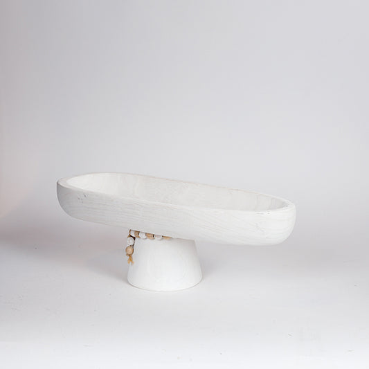 ΔΙΑΚΟΣΜΗΤΙΚΗ ΠΙΑΤΕΛΑ ΞΥΛΟ ΛΕΥΚΟ 40x15x14