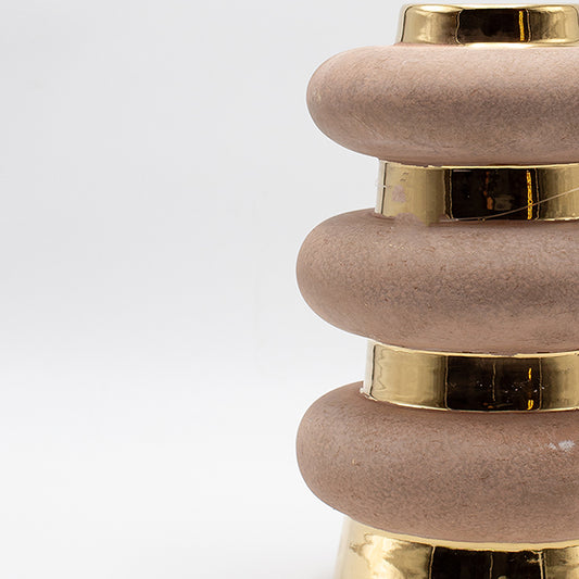 ΒΑΖΟ ΚΕΡΑΜΙΚΟ ΧΡΥΣΟ-ΑΜΜΟΥ 16x16x24