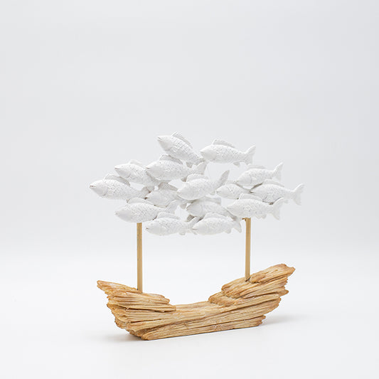 ΔΙΑΚΟΣΜΗΤΙΚΟ ΓΛΥΠΤΟ ΚΟΠΑΔΙ ΨΑΡΙΩΝ ΠΟΛΥΡΕΖΙΝ ΦΥΣΙΚΟ-ΛΕΥΚΟ 26x5x21