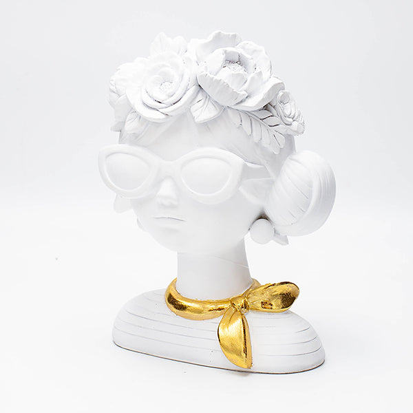 ΔΙΑΚΟΣΜΗΤΙΚΟ ΓΥΝΑΙΚΑ ΠΟΛΥΡΕΖΙΝ ΛΕΥΚΟ-ΧΡΥΣΟ 14x10x20