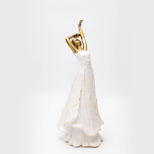 ΓΥΝΑΙΚΑ ΠΟΛΥΡΕΖΙΝ ΧΡΥΣΗ - ΛΕΥΚΗ 12.8x10.1x27.9