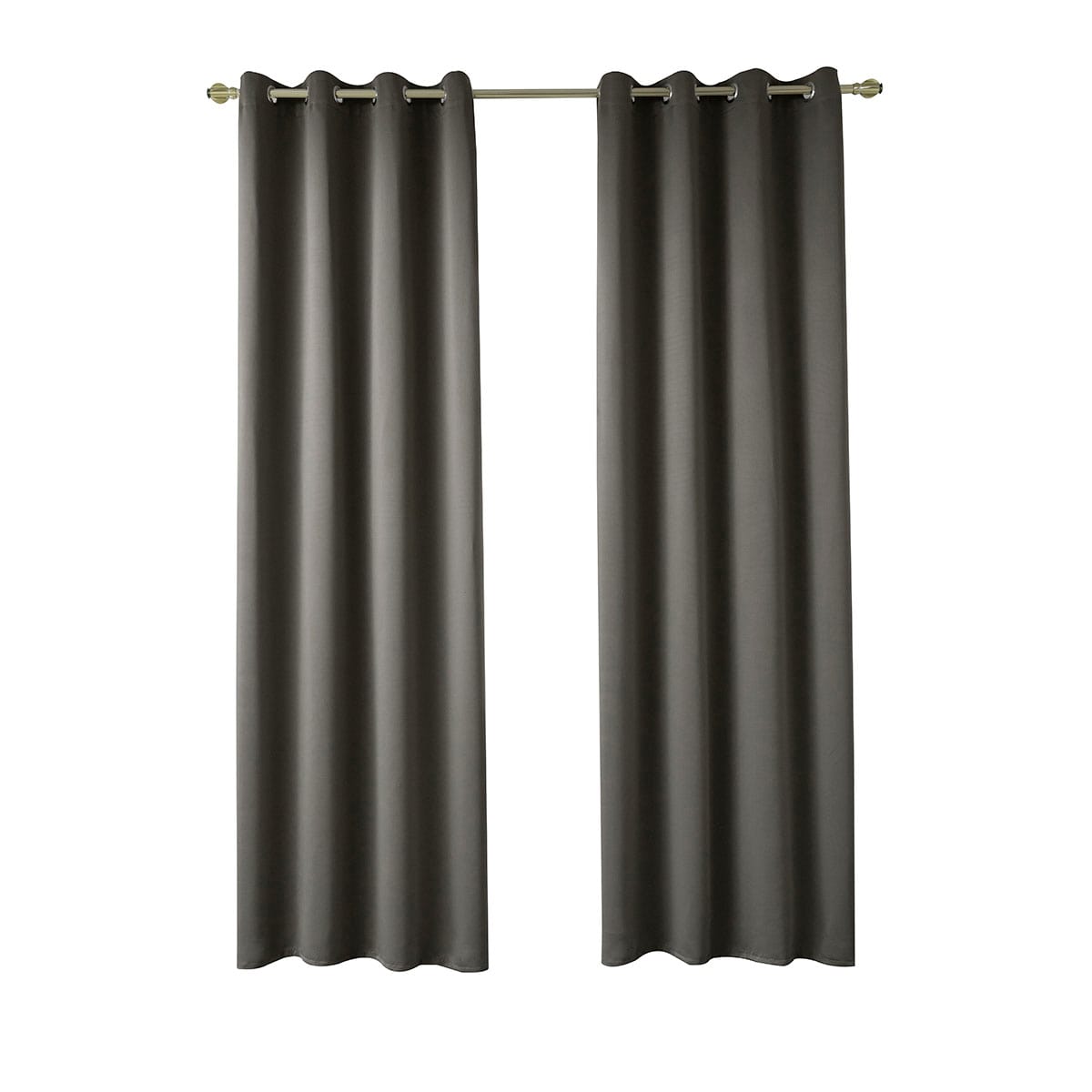 Κουρτίνα Blackout Σκίασης με 8 Κρίκους Ideal Art 8400 140x270εκ Καφέ