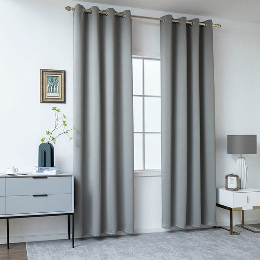 Κουρτίνα Blackout Σκίασης με 8 Κρίκους Art Ideal 8400 140x270εκ Ανθρακίτης