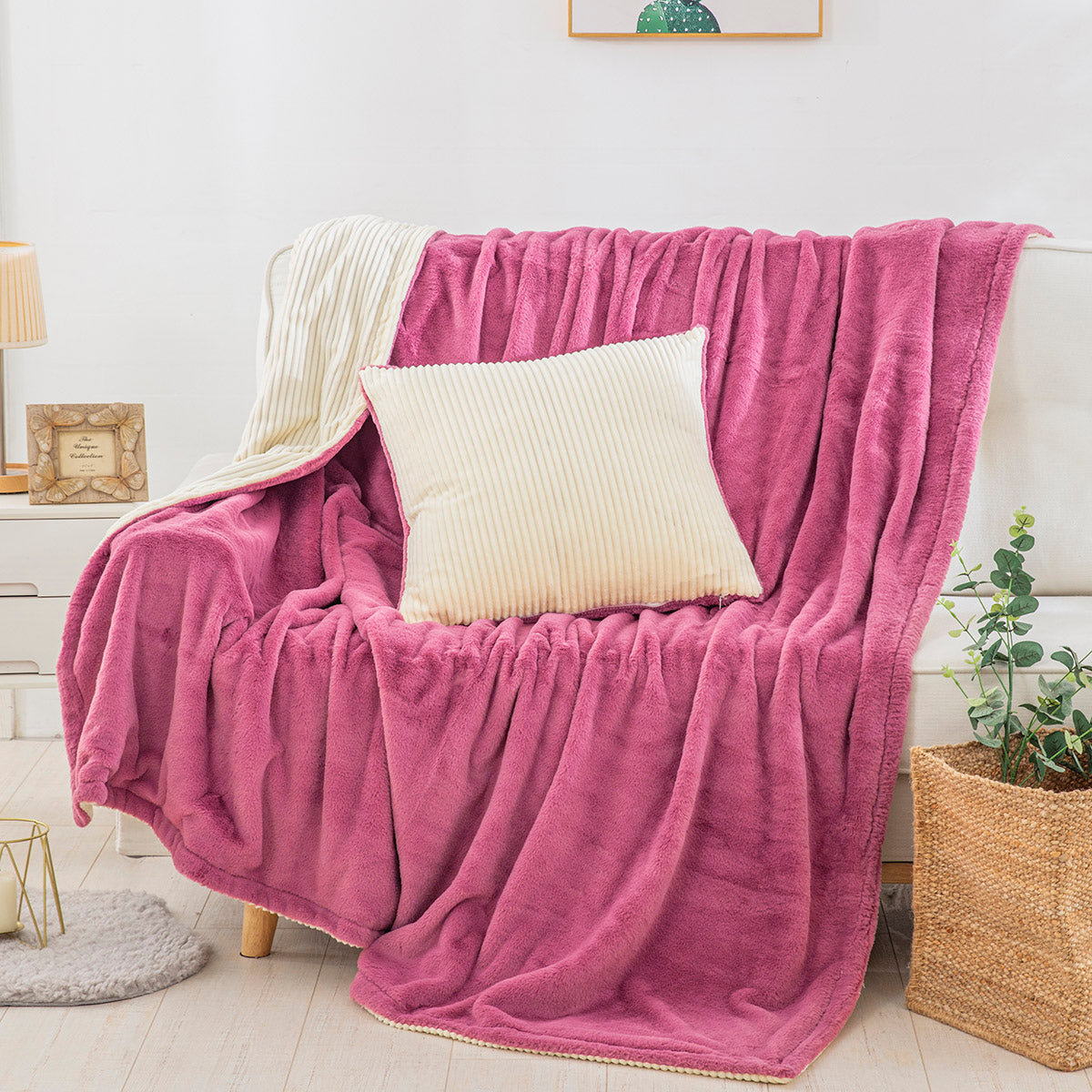 Ριχτάρι-Κουβέρτα Καναπέ Addictive Art 8402 140x180εκ Σάπιο Μήλο