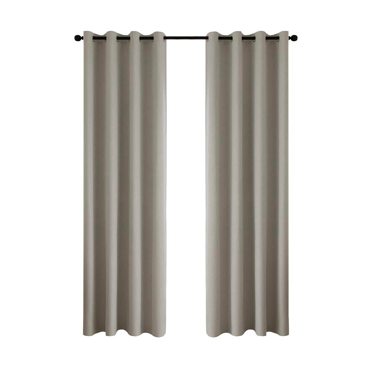 Κουρτίνα Full Blackout Σκίασης με 8 Κρίκους Total Art 8446 140x270εκ Εκρού