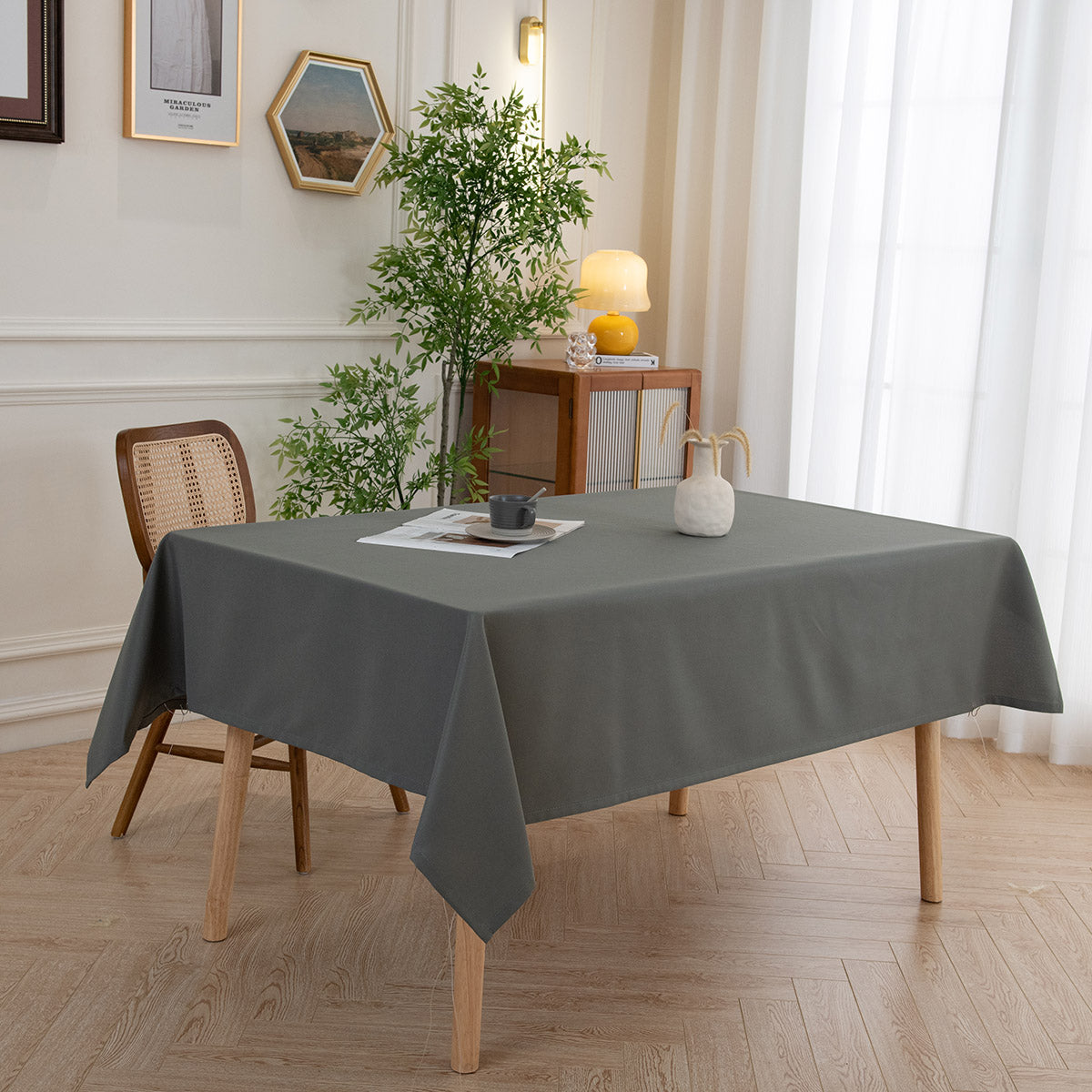 Τραπεζομάντηλο Supreme Art 8492 Ανθρακί 150x150εκ