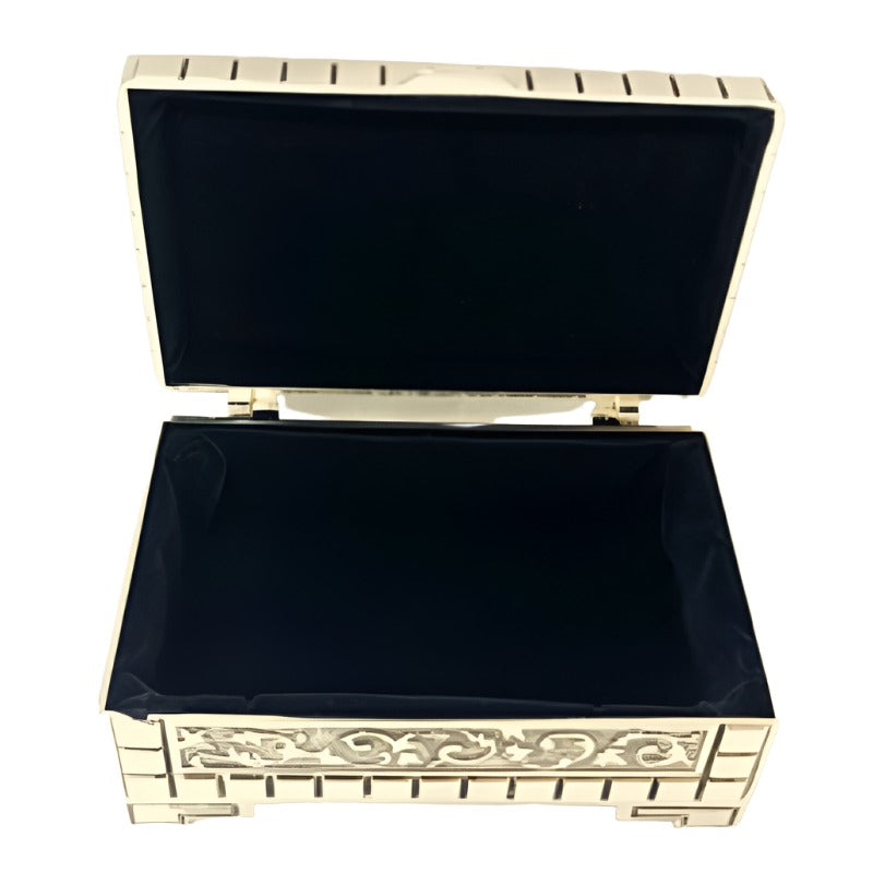 Μπιζουτιέρα Επάργυρη Ασημί 9x7x4