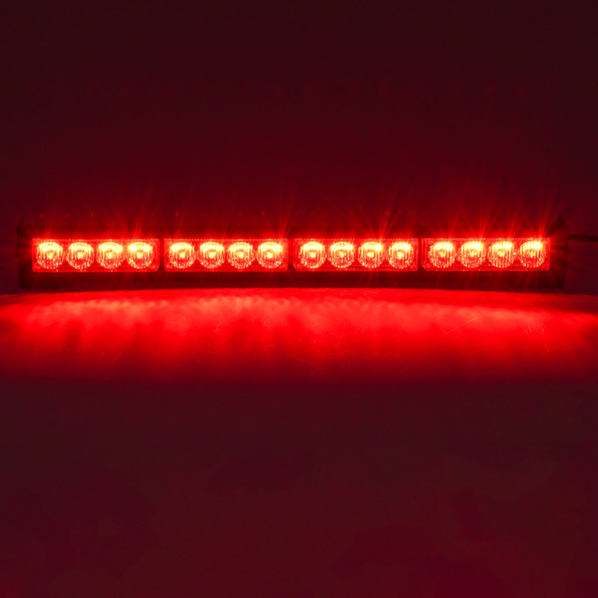 85272 PRO Series Μπάρα Σήμανσης Οχήματος Πυροσβεστικής για Αυτοκίνητα & Φορτηγά 16 Προγραμμάτων Φωτισμού STROBE LED SMD 3030 32W DC 10-30V Αδιάβροχη IP66 Κόκκινο