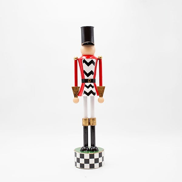 ΜΕΤΑΛΛΙΚΟΣ ΚΑΡΥΟΘΡΑΥΣΤΗΣ ΜΑΥΡΟ ΚΑΡΟ ΜΕ ΚΟΚΚΙΝΟ 11x10x46