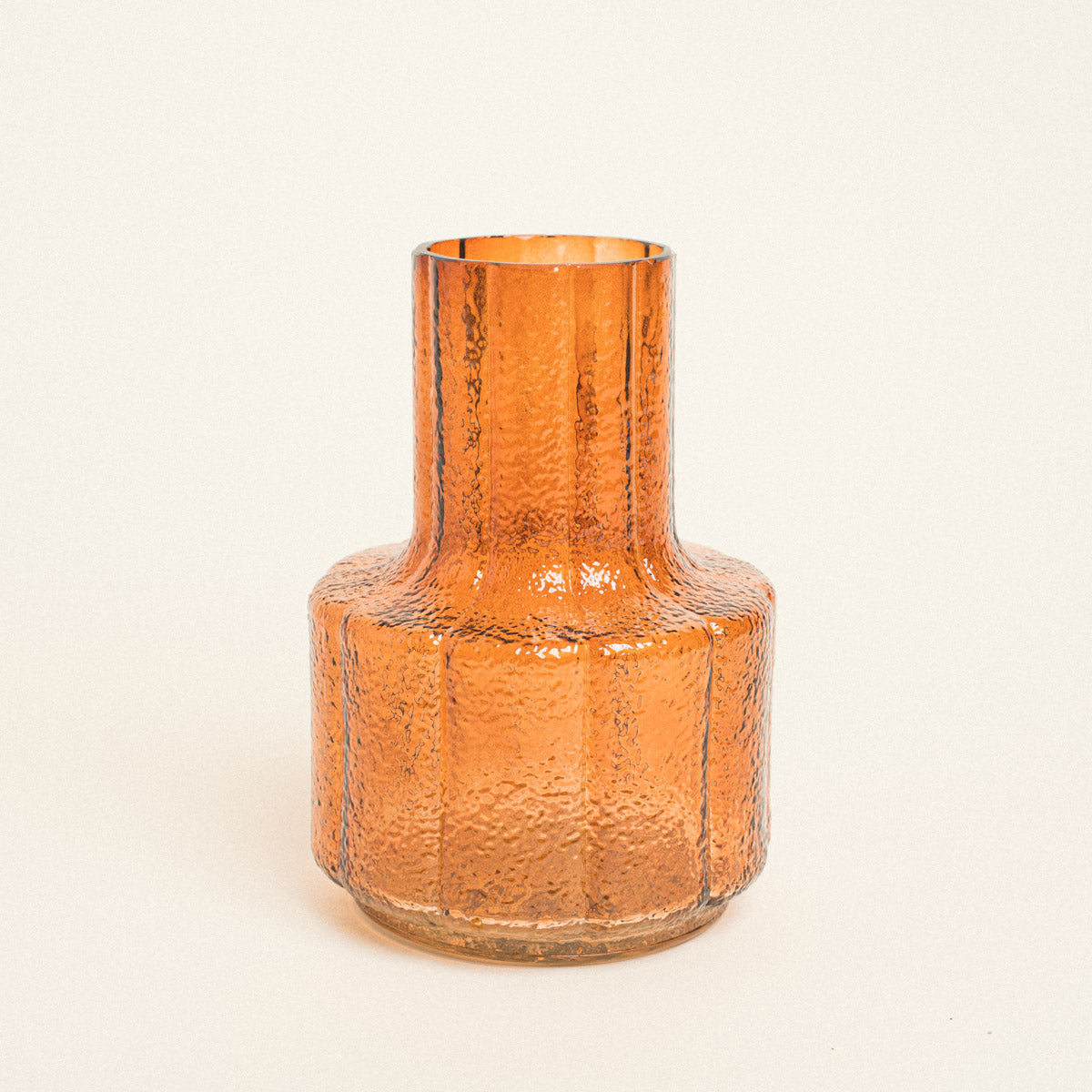 Γυάλινο Βάζο 14x14x19 Τερακότα