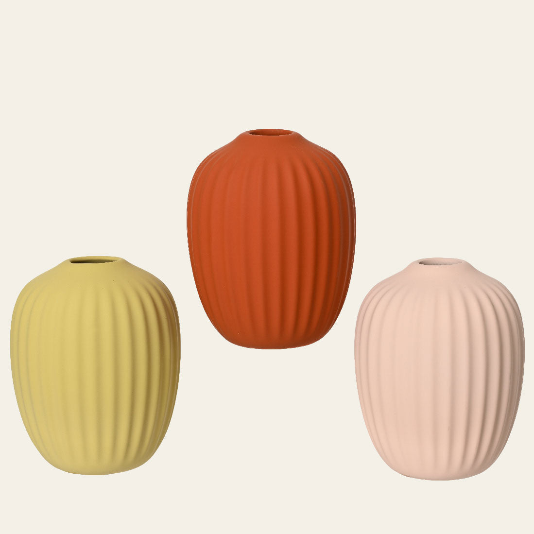 Ματ Κεραμικό Βάζο 8x8x10 Πορτοκαλί