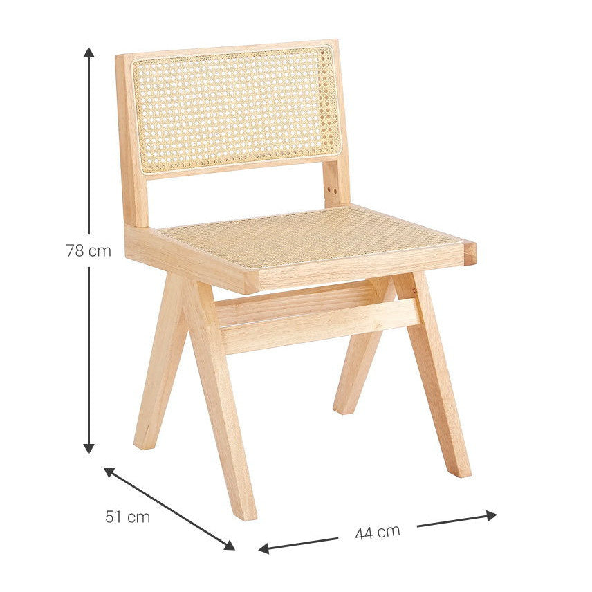 Chair Theodore Natural 44x51x78