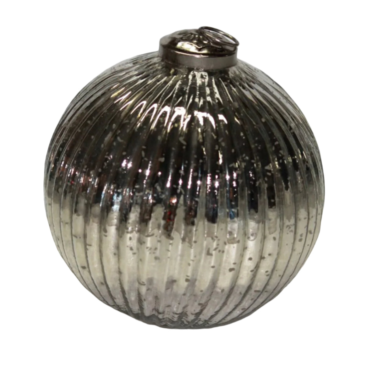 Μπάλα Γυάλινη Ασημί 13εκ
