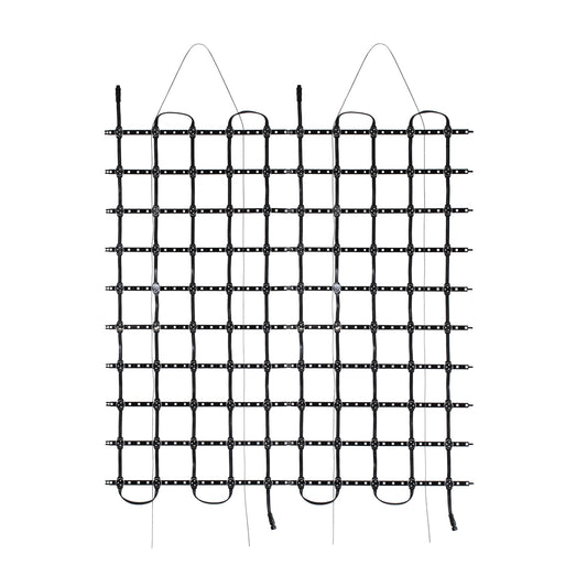 90141 Digital Pixel Addressable Facade Soft Net Panel - Ψηφιακό Εύκαμπτο Δίχτυ Πάνελ Πρόσοψης Κτιρίων LED SMD 3535 75W/m2 100LED/m2 100PIXEL/m2 SPI/TTL Protocol IC UCS512B 4500lm/m2 120° DC 12V IP67 RGB - Μαύρο Σώμα - Μ100 x Π100 x Υ1.7cm