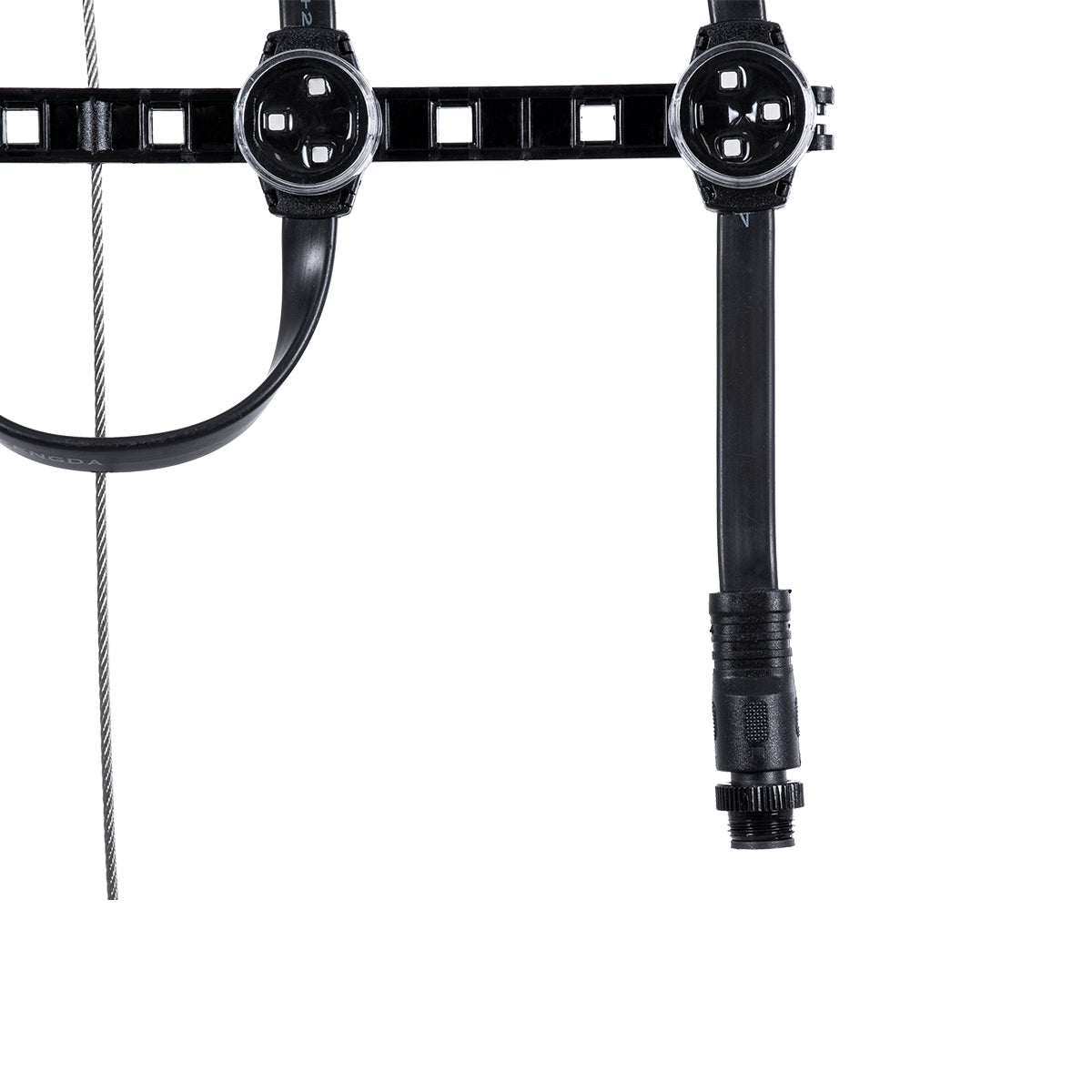 90142 Digital Pixel Addressable Facade Soft Net Panel - Ψηφιακό Εύκαμπτο Δίχτυ Πάνελ Πρόσοψης Κτιρίων LED SMD 3535 192W/m2 256LED/m2 256PIXEL/m2 SPI/TTL Protocol IC UCS512B 11520lm/m2 120° DC 12V IP67 RGB - Μαύρο Σώμα - Μ100 x Π100 x Υ1.7cm