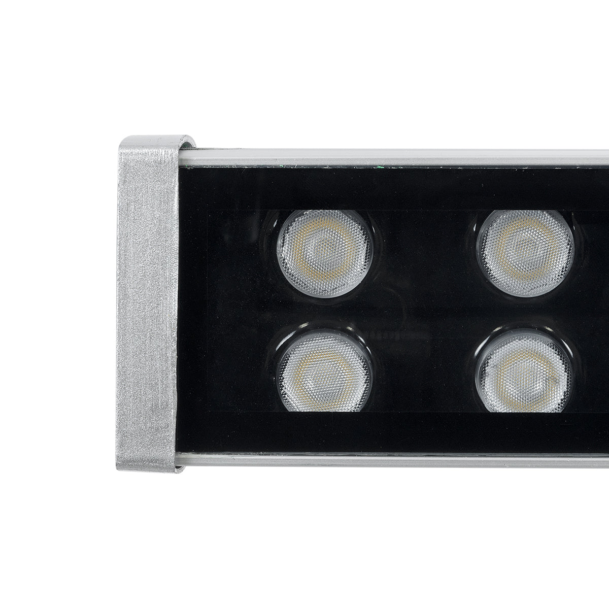 WASHER-NASIA 90159 Μπάρα Φωτισμού Wall Washer LED 48W 4560lm 15° DC 24V Αδιάβροχο IP67 Μ100 x Π6.5 x Υ6.6cm Φυσικό Λευκό 4000K - Γκρι Ανθρακί