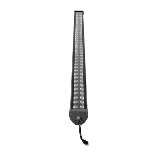 WASHERMOZA 90168 Μπάρα Φωτισμού Wall Washer LED 72W 6120lm 10-30° DC 24V Αδιάβροχο IP66 Μπλε Dimmable - Bridgelux SMD Chip - Γκρι Ανθρακί - Μ100 x Π14 x Υ7