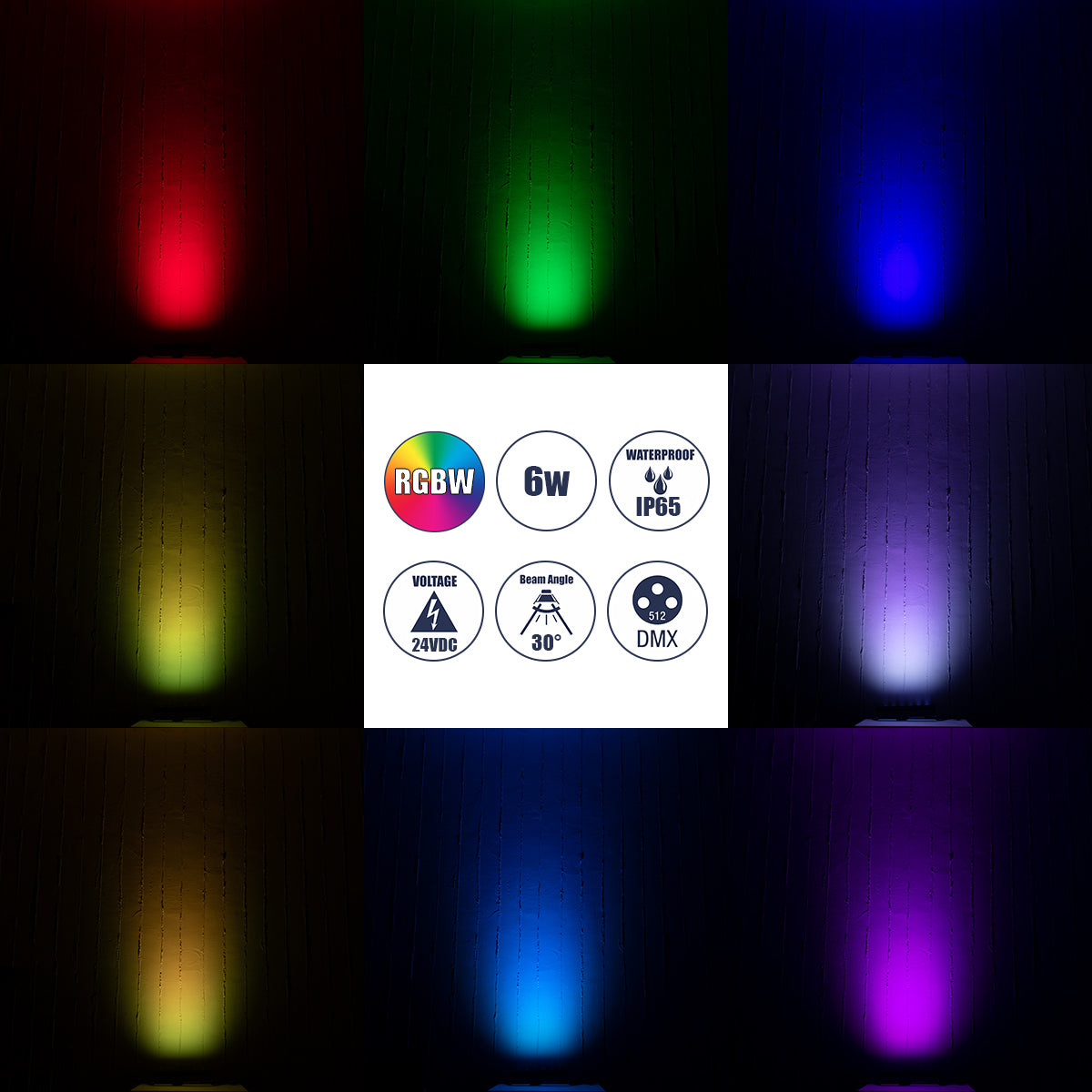 WASHER-VAIA 90184 Μπάρα Φωτισμού Wall Washer LED 6W 630lm 30° DC 24V Αδιάβροχο IP65 Μ30 x Π4 x Υ5cm Πολύχρωμο RGBW DMX512 - Γκρι Ανθρακί