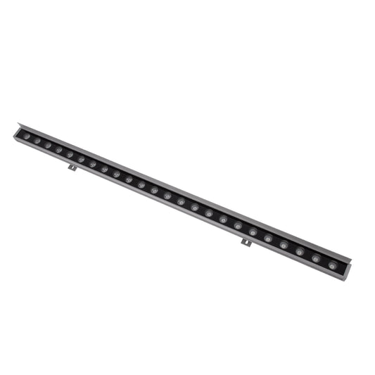 WASHERFAIA 90187 Μπάρα Φωτισμού Wall Washer με Αντιθαμβωτική Γρίλια LED 24W 2760lm 15° DC 24V Αδιάβροχο IP65 Φυσικό Λευκό 4500K Dimmable - Bridgelux SMD Chip - Ασημί - Μ100 x Π4 x Υ5.5