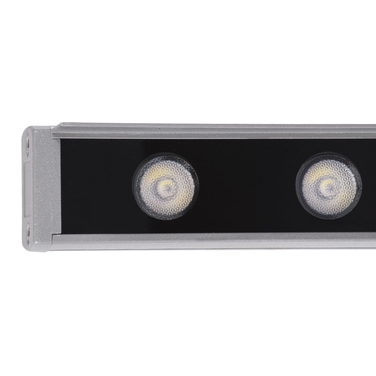 WASHER-FAIA 90189 Μπάρα Φωτισμού Wall Washer με Αντιθαμβωτική Γρίλια LED 24W 2040lm 15° DC 24V Αδιάβροχο IP65 L100 x W4 x H5.5cm RGBW DMX512 - Ασημί