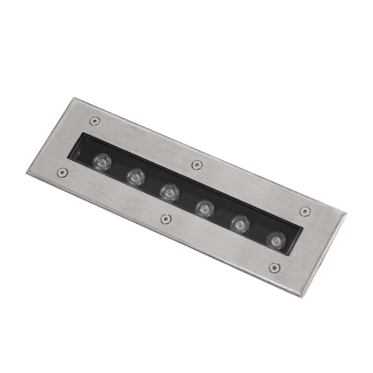 UNDERGROUND-REMVI 90190 Χωνευτή Μπάρα Φωτισμού Wall Washer LED 9W 990lm 10° DC 24V Αδιάβροχο IP68 Θερμό Λευκό 2700K Dimmable - Ανοξείδωτο Ατσάλι 304 - Μ30 x Π9 x Υ8.5 / Q28.5 x 7.5